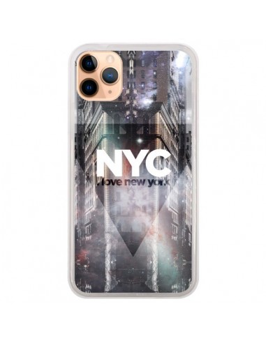 Coque iPhone 11 Pro Max I Love New York City Violet - Javier Martinez
