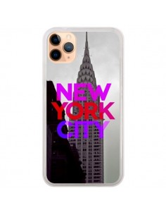 Coque iPhone 11 Pro Max New York City Rose Rouge - Javier...