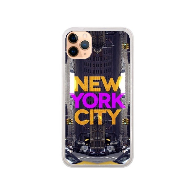 Coque iPhone 11 Pro Max New York City Orange Violet - Javier Martinez