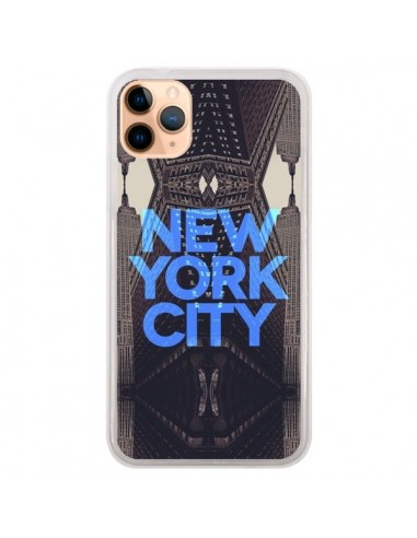 Coque iPhone 11 Pro Max New York City Bleu - Javier Martinez