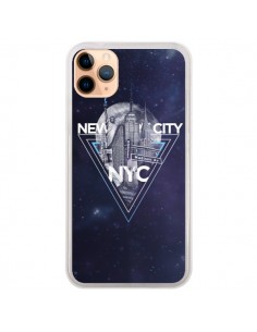 Coque iPhone 11 Pro Max New York City Triangle Bleu -...