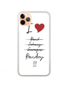 Coque iPhone 11 Pro Max I love Bradley Coeur Amour -...