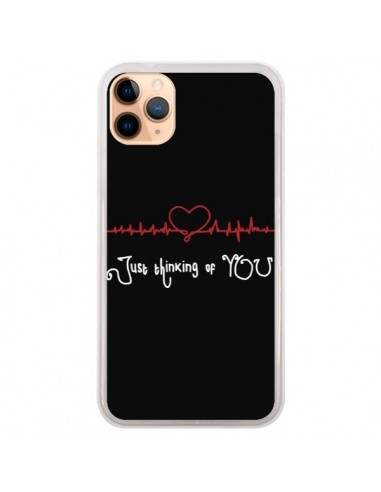 Coque iPhone 11 Pro Max Just Thinking of You Coeur Love Amour - Julien Martinez
