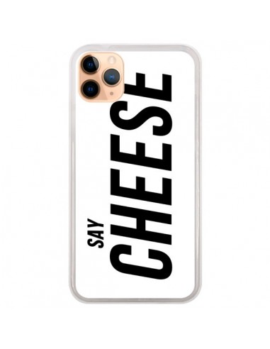 Coque iPhone 11 Pro Max Say Cheese Smile Blanc - Jonathan Perez