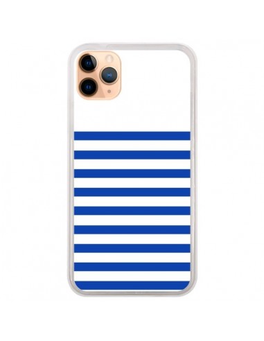 Coque iPhone 11 Pro Max Mariniere Bleu - Jonathan Perez