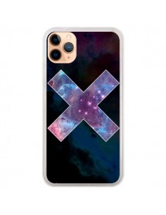 Coque iPhone 11 Pro Max Nebula Cross Croix Galaxie -...