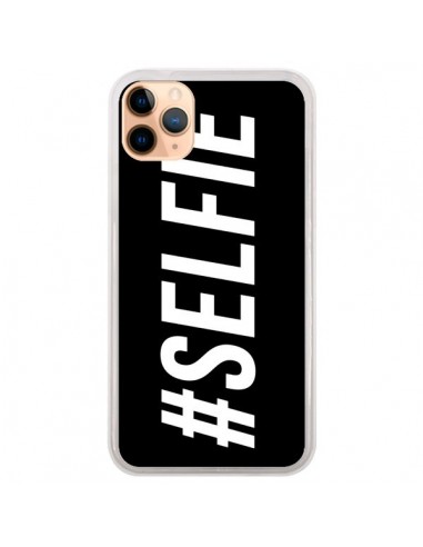 Coque iPhone 11 Pro Max Hashtag Selfie Noir Horizontal - Jonathan Perez