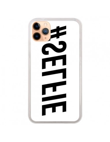 Coque iPhone 11 Pro Max Hashtag Selfie Noir Inversé Horizontal - Jonathan Perez