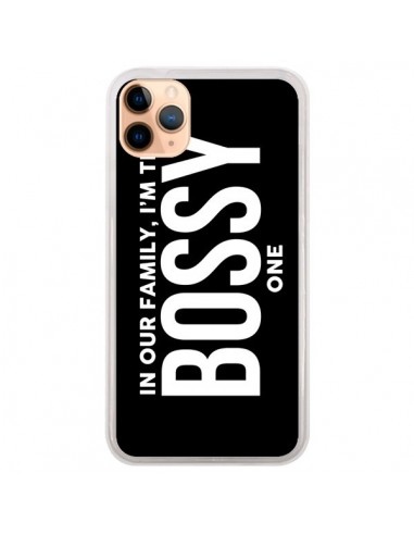 Coque iPhone 11 Pro Max In our family i'm the Bossy one - Jonathan Perez
