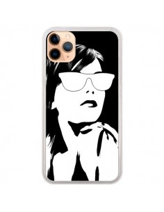 Coque iPhone 11 Pro Max Fille Lunettes Blanches -...