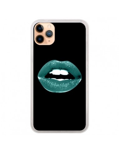 Coque iPhone 11 Pro Max Lèvres Bleues - Jonathan Perez