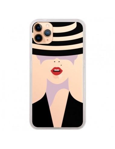 Coque iPhone 11 Pro Max Femme Chapeau Hat Lady Transparente - Dricia Do