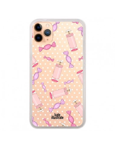 Coque iPhone 11 Pro Max Candy Bonbons Transparente - kateillustrate