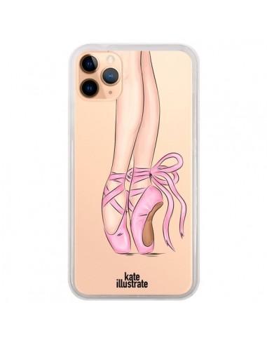 Coque iPhone 11 Pro Max Ballerina Ballerine Danse Transparente - kateillustrate