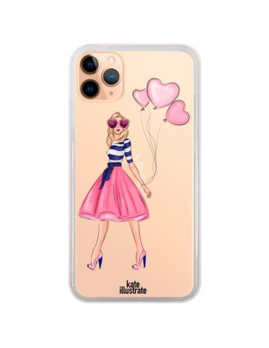 Coque iPhone 11 Pro Max Legally Blonde Love Transparente - kateillustrate