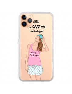 Coque iPhone 11 Pro Max I Don't Do Mornings Matin...