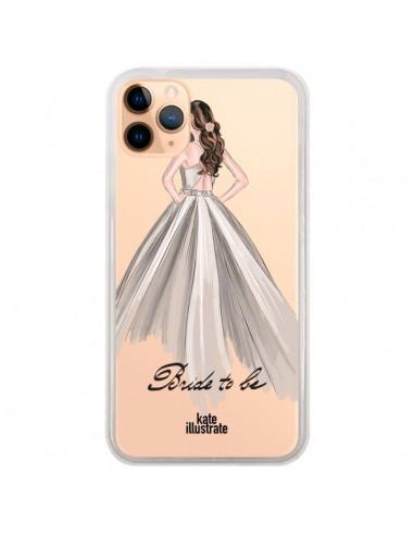 Coque iPhone 11 Pro Max Bride To Be Mariée Mariage Transparente - kateillustrate