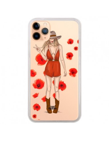 Coque iPhone 11 Pro Max Young Wild and Free Coachella Transparente - kateillustrate