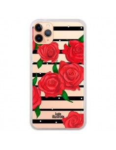 Coque iPhone 11 Pro Max Red Roses Rouge Fleurs Flowers...