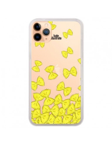 Coque iPhone 11 Pro Max Italian Pasta Pates Italiennes Transparente - kateillustrate