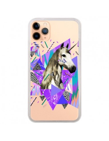 Coque iPhone 11 Pro Max Licorne Unicorn Azteque Transparente - Kris Tate