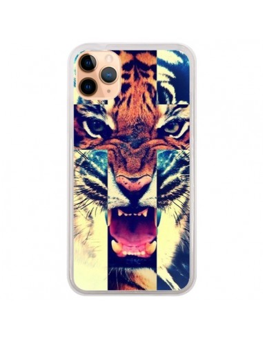 Coque iPhone 11 Pro Max Tigre Swag Croix Roar Tiger - Laetitia