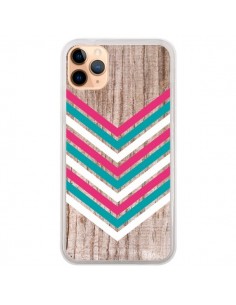Coque iPhone 11 Pro Max Tribal Aztèque Bois Wood Flèche...