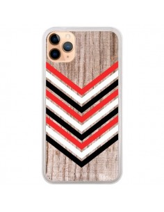 Coque iPhone 11 Pro Max Tribal Aztèque Bois Wood Flèche...