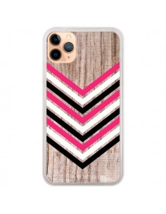 Coque iPhone 11 Pro Max Tribal Aztèque Bois Wood Flèche...