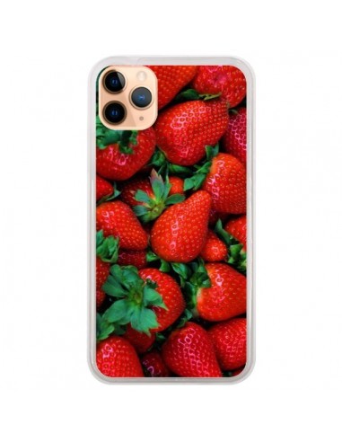 Coque iPhone 11 Pro Max Fraise Strawberry Fruit - Laetitia