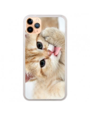 Coque iPhone 11 Pro Max Chat Cat Tongue - Laetitia
