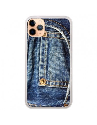 Coque iPhone 11 Pro Max Jean Bleu Vintage - Laetitia