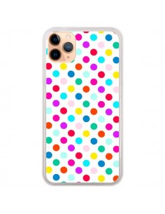 Coque iPhone 11 Pro Max Pois Multicolores - Laetitia