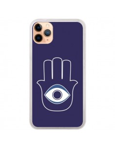 Coque iPhone 11 Pro Max Main de Fatma Oeil Bleu - Laetitia