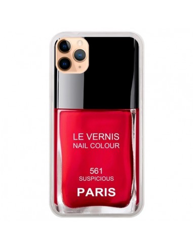 Coque iPhone 11 Pro Max Vernis Paris Suspicious Rouge - Laetitia