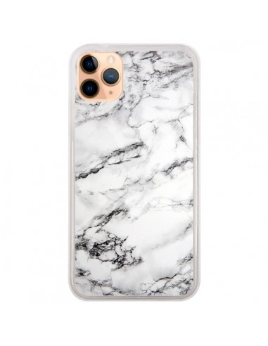Coque iPhone 11 Pro Max Marbre Marble Blanc White - Laetitia