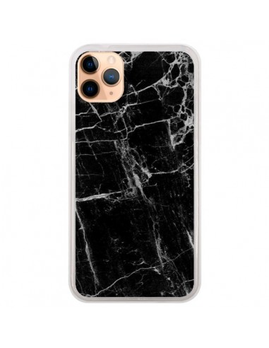 Coque iPhone 11 Pro Max Marbre Marble Noir Black - Laetitia