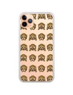 Coque iPhone 11 Pro Max Singe Monkey Emoticone Emoji...