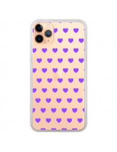 Coque iPhone 11 Pro Max Coeur Heart Love Amour Violet...