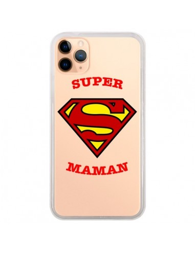Coque iPhone 11 Pro Max Super Maman Transparente - Laetitia