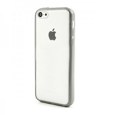 Coque style Bumper avec arrière transparent pour iPhone 5C Coque style Bumper avec arrière transparent pour iPhone 5C