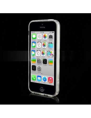 Coque style Bumper avec arrière transparent pour iPhone 5C
