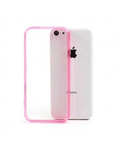 Coque style Bumper avec arrière transparent pour iPhone 5C