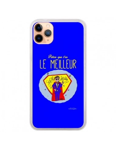 Coque iPhone 11 Pro Max Le meilleur Papa Fête des Pères - Leellouebrigitte