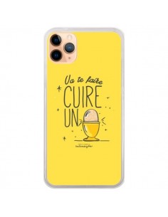 Coque iPhone 11 Pro Max Va te faire cuir un oeuf jaune -...