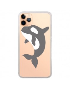 Coque iPhone 11 Pro Max Orque Orca Ocean Transparente -...