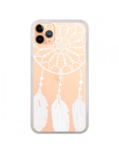 Coque iPhone 11 Pro Max Attrape Rêves Blanc Dreamcatcher Transparente - Petit Griffin