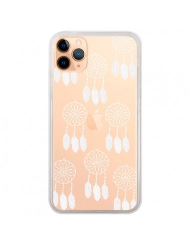 Coque iPhone 11 Pro Max Attrape Rêves Blanc Dreamcatcher Mini Transparente - Petit Griffin