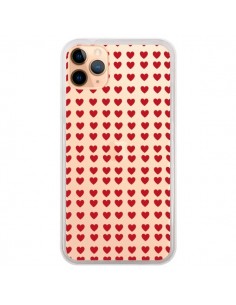 Coque iPhone 11 Pro Max Coeurs Heart Love Amour Red...