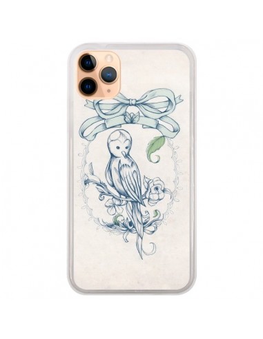 Coque iPhone 11 Pro Max Bird Oiseau Mignon Vintage - Lassana